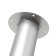 Support adjustable for the table, round, silver D-50mm