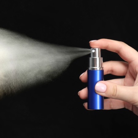 Perfume bottle, with a spray, 10 ml, blue color-18