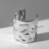 Bracelet Metal "Cuff" with recesses, silver color
