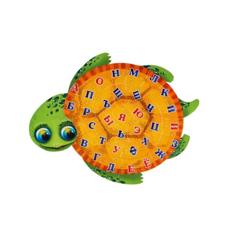 Alphabet Puzzle "Turtle", 34 elements-2