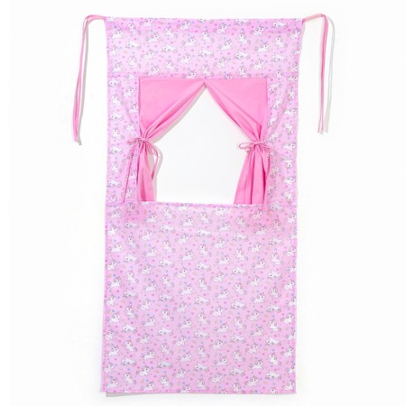 Shirma for the puppet theater "Unicorn on Pink", textiles, p. 120 × 60 cm-3