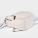 Women's backpack of artificial leather with lightning, 1 pocket, white color