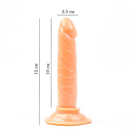 Falloimitator Realist Oka-Khpoki, on the suction cup, anal, gel, 12 x 2.5 cm, bodily-4