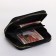 Women's wallet with lightning, black color