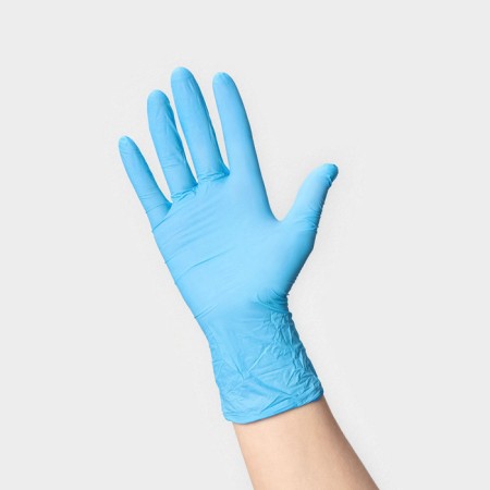 Nitrile nitrile gloves, observation, non -sterile, size S, 200 pcs/UP (100 pairs), blue color-1