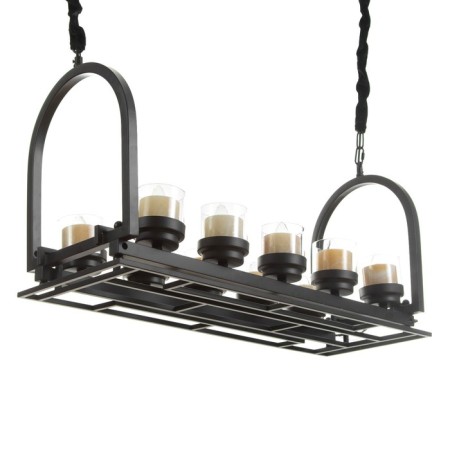 Sommelier chandelier 10he27 40w Black 83x30x40-140cm-1