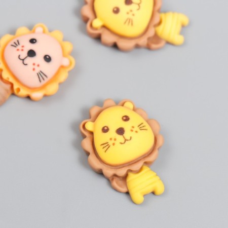 Decor for creativity plastic "lioners" mix 2.1x1.5 cm-1