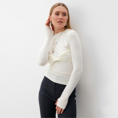 Longsliv Women's Minaku: Casual Collection Milk color, river 50-1