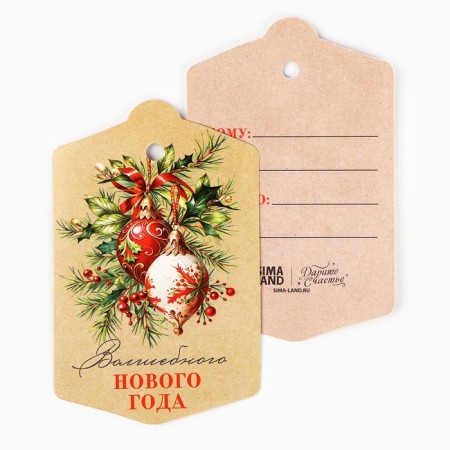 Schildik for a gift of "Magic New Year", luxurious toys, 5.8 x 9 cm, New Year