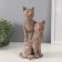 Polystone souvenir "Two cats" Bezh 11.5x10.8x22.5 cm