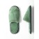 Slippers female closed nose, size 39-41, emerald color