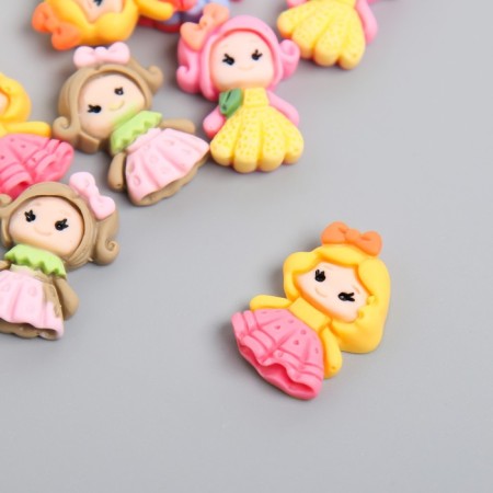 Decor for creativity plastic "Baby in dresses" set 10 pcs mix 2.1x1.4 cm-1