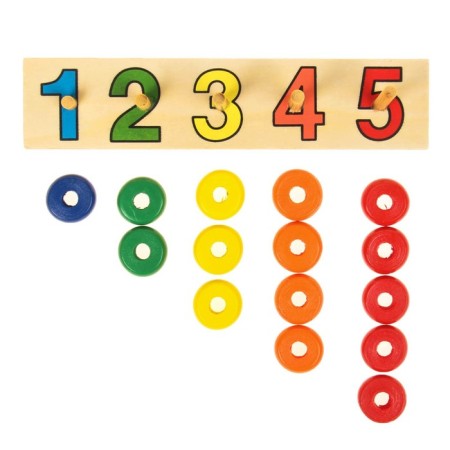 The logical pyramid "Learning to count" with numbers-1