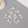 Decor for creativity plastic "Bear with rhinestones" silver set 10 pcs 2.5x2x1 cm