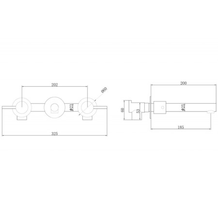 ABBER EMOTION AF88121RG shell mixer, two -wound, built -in, brass-2