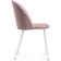 Stew on a metal frame Zest metal/velor, white/pink 50x54x81 cm