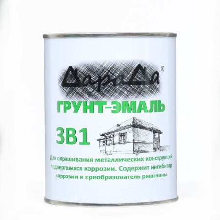 Soil-enamel 3 in 1 rapidly dry (Darada) brown 0.8 kg