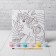 Picture on numbers for children "Magic Unicorn", 15 x 15 cm