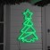 Neon figure "Christmas tree", 47 × 77 cm, 480 LED, 220 V, glow of green