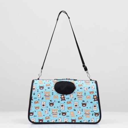 Bag - carrying for animals "cubs", blue, size m, 40 x 21 x 27 cm-1
