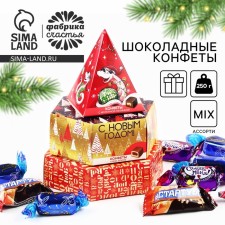 New Year's gift set of sweets in the gift box 