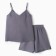 Women's pajamas (T-shirt, shorts) KAFTAN BASIC Size 40-42, gray-blue