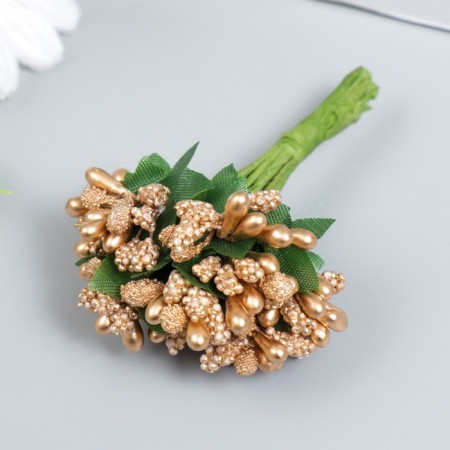 Flowers for decorating "inflorescence" gold 1 bouquet = 12 colors 8.5 cm-1