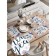 A set of napkins for setting the table "Happy New Year", rectangular, rounded edges, size 30x46 cm, 4 pcs