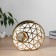 VAZA Ceramics Table "Denver" Geometry, 19 cm, white