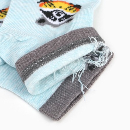 Women's socks "Raccoon with watermelon", blue color, size 38-40-3