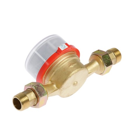Water meter Gerrida SVK-15g, universal, 1/2 ", with a set of connection-2