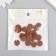 DECOR for creativity PVC "Chocolate cookie" set of 20 pcs 1.5x1.5x0.3 cm
