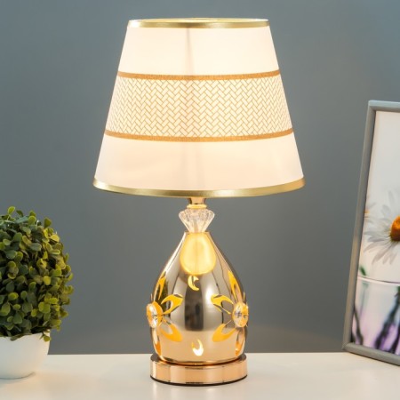 Blanche table lamp E27 40W gold 25x25x43 cm Risalux-1