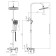Shower system Rush Thira TR3635-50, tropical shower, shower set, brass, chrome