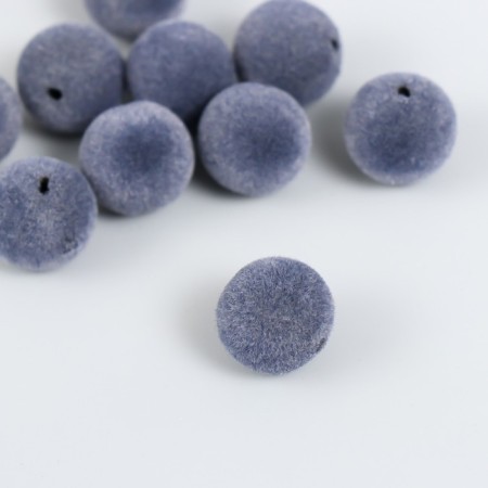 Beads for creativity velvet spraying "Night blue" set 10 pcs d = 1.4 cm-1