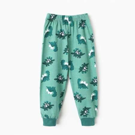 Pajamas for boys, color green, height 122 cm-6