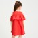Платье для девочки MINAKU: Cotton Collection цвет терракот, рост 140