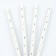 Star cocktail tubes set 12 pcs., Silver color