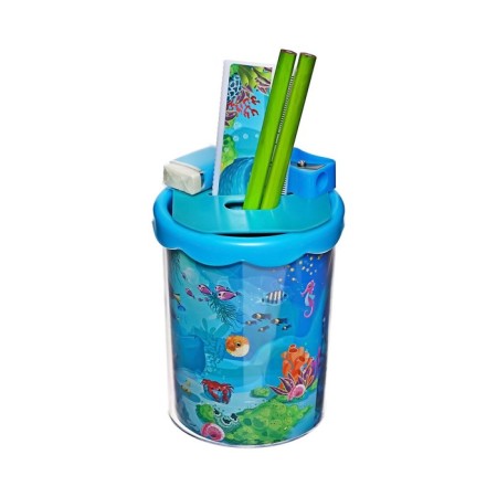 Set of desktop stationery, 6 items, Calligrata "Sea"-1