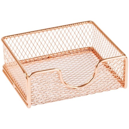 Meshu-Rose Gold Organizer stand, 5 departments, metal, pink gold-2