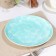 Board ceramic dessert shade "Michaela", D = 20 cm, Biryuzovoy color