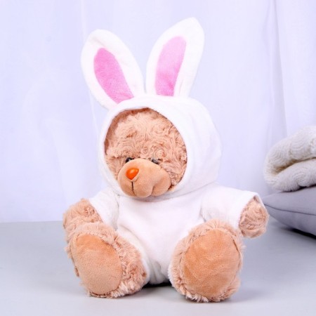 Soft toy "Bear in a hare costume", 20 cm-1