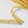 Decorative braid, 10 mm, 10 ± 1 m, gold color