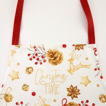 Apron "Ethel" Golden Christmas 60x70cm, 100% cotton, sarzha 190 g/m2-1