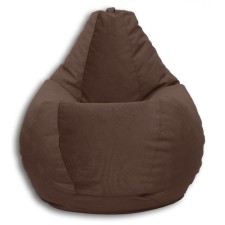 Mear-bag “Pear” Positive Lovely, size m, diameter 70 cm, height 90 cm, velor, chocolate color