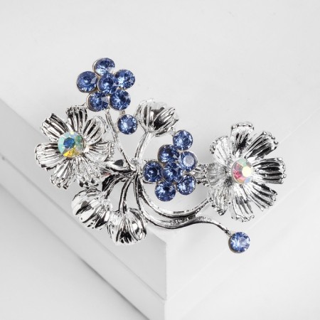 Blash "Flowers" buttercups, blue color in silver-1