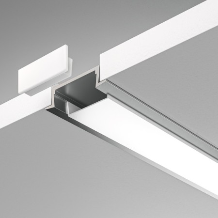 Aluminum profile built-in Led Strip Alm004S-2M, 200x2.2x0.6 cm, silver color-1
