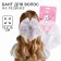 Outlet. Bant for hair on elastic band, white, 13x15 cm, kitty Marie
