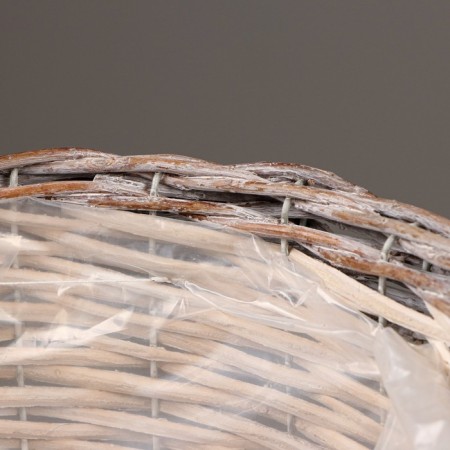 Kashpo "Potle", silver-beige, 27x27x17 cm-1