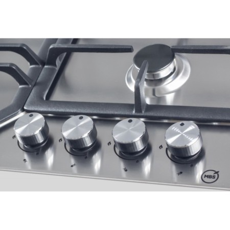 Hon surface MBS PG-604, gas, 4 burners, mechanical repr.-e, silver-1